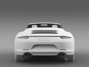 porsche 911 carerra 4s cabrio 2013 3D Model