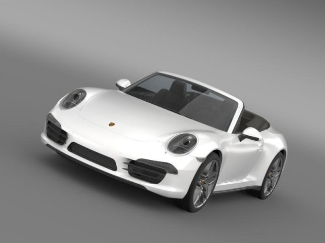 porsche 911 carerra cabrio 2013 3D 모델 .c4d .max .obj .3ds .fbx .stl .blend 