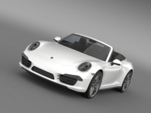porsche 911 carerra cabrio 2013 3D मॉडल