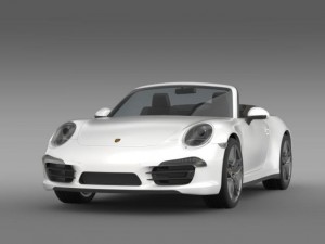porsche 911 carerra cabrio 2013 3D 모델