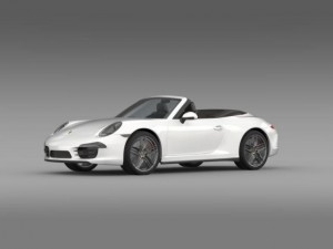 porsche 911 carerra cabrio 2013 3D 모델