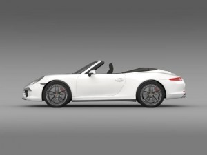 porsche 911 carerra cabrio 2013 3D 모델