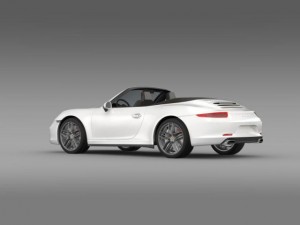 porsche 911 carerra cabrio 2013 3D 모델