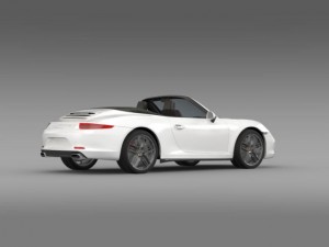 porsche 911 carerra cabrio 2013 3D 모델