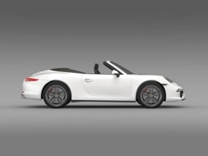 porsche 911 carerra cabrio 2013 3D 모델