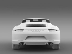 porsche 911 carerra cabrio 2013 3D 모델