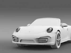 porsche 911 carerra cabrio 2013 3D 모델