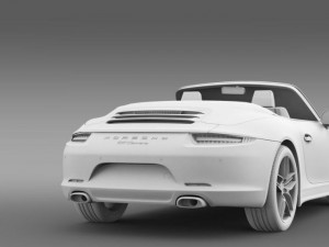 porsche 911 carerra cabrio 2013 3D 모델