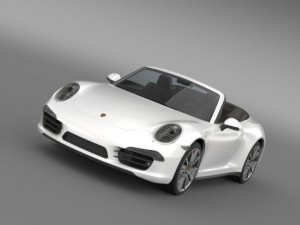 porsche 911 carerra s cabrio 2013 Modèle 3D