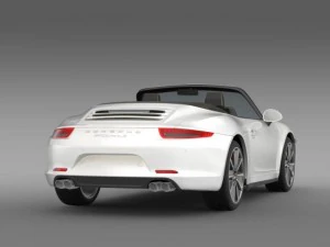 porsche 911 carerra s cabrio 2013 3D Model
