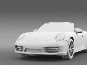 porsche 911 carerra s cabrio 2013 3D Model