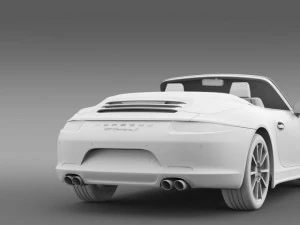 porsche 911 carerra s cabrio 2013 3D Model