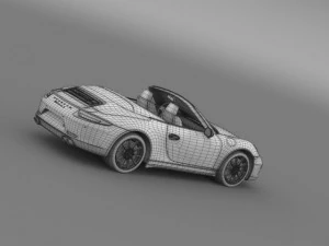 porsche 911 carerra s cabrio 2013 3D Model