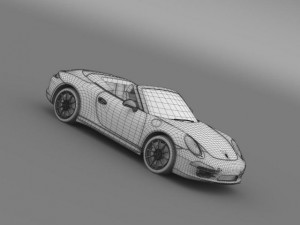 porsche 911 carerra s cabrio 2013 Modello 3D