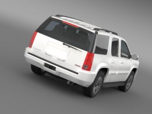 gmc yukon slt Modello 3D