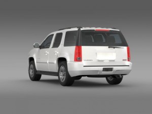 gmc yukon slt Modello 3D