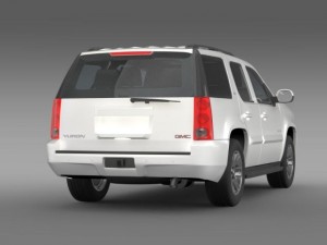 gmc yukon slt Modello 3D