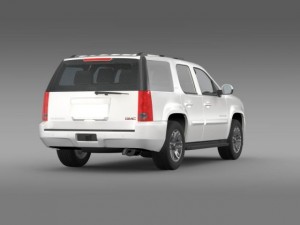 gmc yukon slt Modello 3D