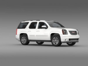 gmc yukon slt Modello 3D