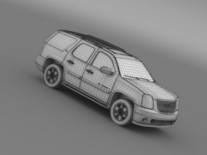 gmc yukon xfe 2009 3D Model