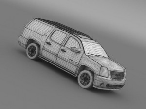 gmc yukon xl Modelo 3D