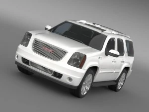 gmc denali hibrida 2013 Model 3D