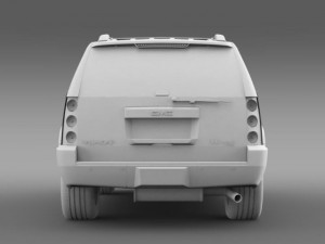 gmc denali hybrid 2013 3D 模型