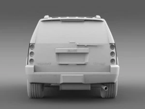 gmc denali hybrid 2013 3D Model