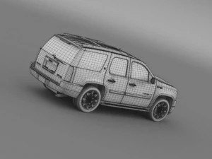 gmc denali hybrid 2013 3D Model