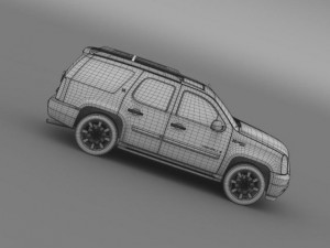 gmc denali hybrid 2013 3D 模型