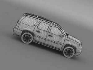 gmc denali hybrid 2013 3D Model