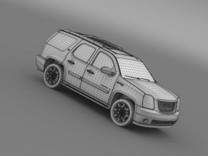 gmc denali hybrid 2013 3D 模型