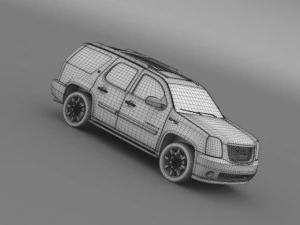 gmc denali hybrid 2013 3D Model