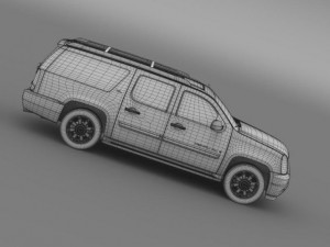 gmc denali xl 3D 모델