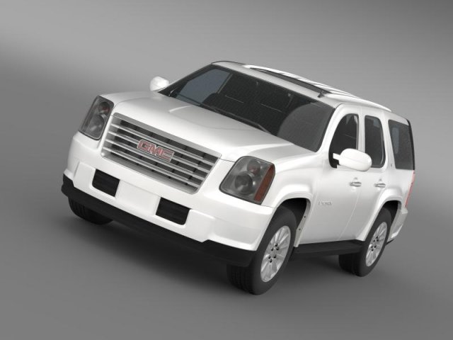 gmc yukon hybrid 2008 Modelo 3D .c4d .max .obj .3ds .fbx .stl .blend 