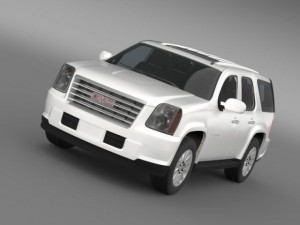 gmc yukon hybrid 2008 3D Model