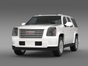 gmc yukon hybrid 2008 Modelo 3D