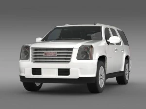 gmc yukon hybrid 2008 3D Model
