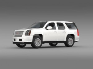gmc yukon hybrid 2008 Modelo 3D