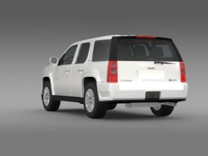 gmc yukon hybrid 2008 Modelo 3D