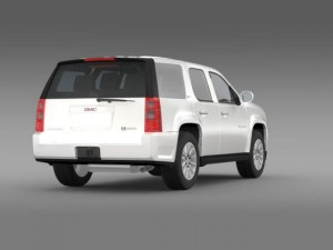 gmc yukon hybrid 2008 Modelo 3D