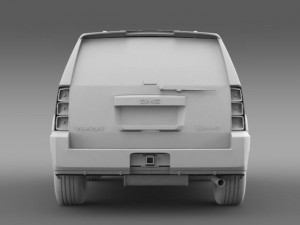gmc yukon hybrid 2008 Modelo 3D