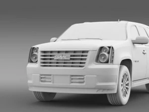 gmc yukon hybrid 2008 3D Model