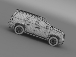 gmc yukon hybrid 2008 Modelo 3D