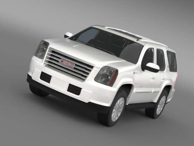 gmc yukon hybrid 2013 Modelo 3D .c4d .max .obj .3ds .fbx .stl .blend 