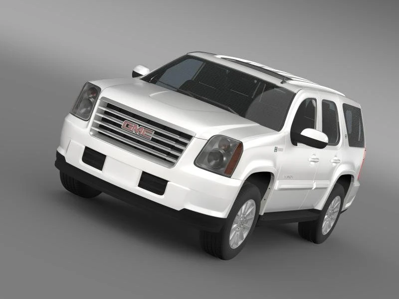 gmc yukon hybrid 2013 3D Model .c4d .max .obj .3ds .fbx .stl .blend
