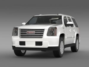 gmc yukon hybrid 2013 Modelo 3D