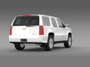 gmc yukon hybrid 2013 Modelo 3D