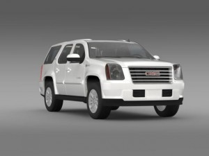 gmc yukon hybrid 2013 Modelo 3D