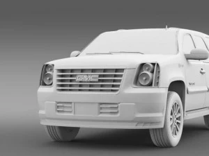 gmc yukon hybrid 2013 3D Model